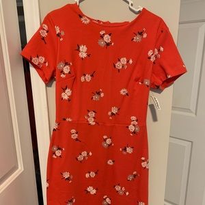 Floral form fitting appropriate dress